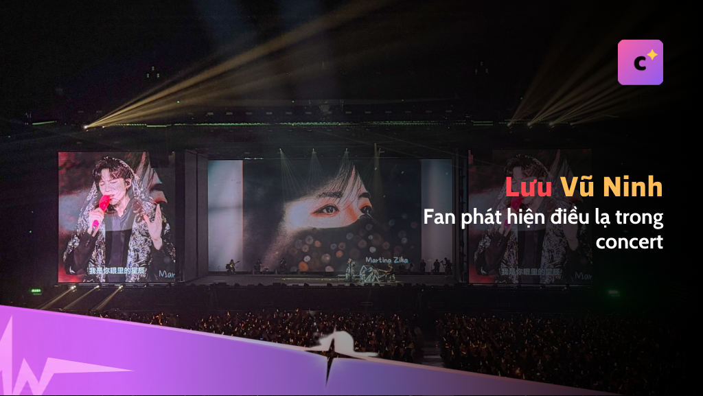 Fan phát hiện điều lạ trong concert của Lưu Vũ Ninh